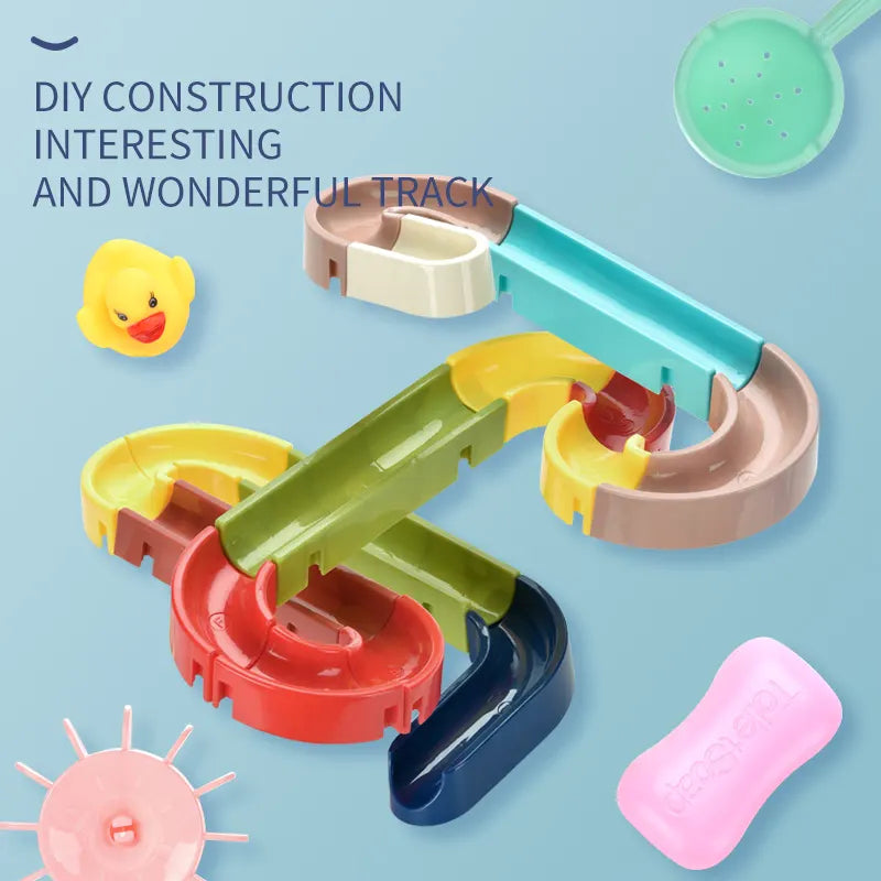 Plastic Pipes Building Duck Track Bath Set