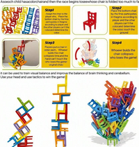 Thumbnail for 36 Pieces Acrobatic Colorfull Stacking Chair Block