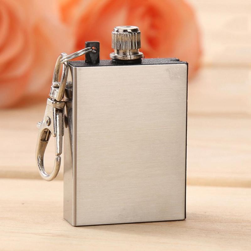 Waterproof Electroplate Lighter Keychain