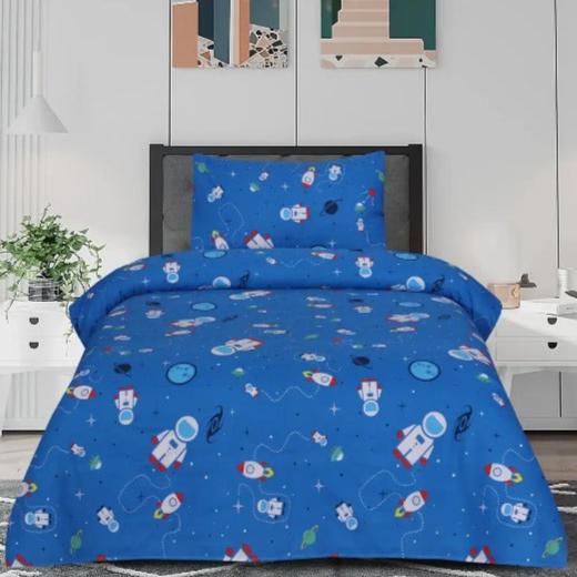 Space Kids Cotton Bed Sheet