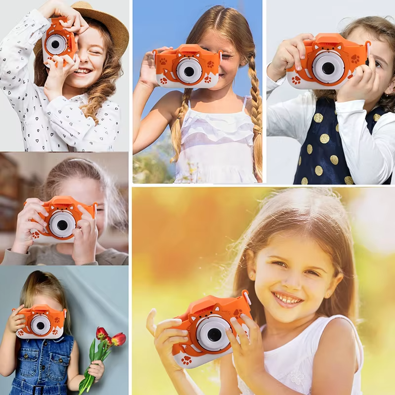 Kids Digital Camera With Silicone Protection Cover