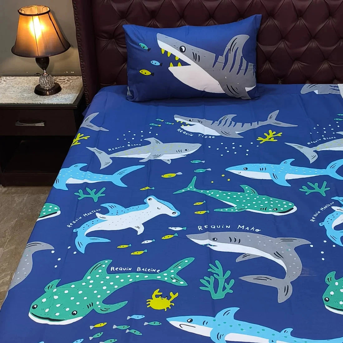 Fish Kids Cotton Bed sheet