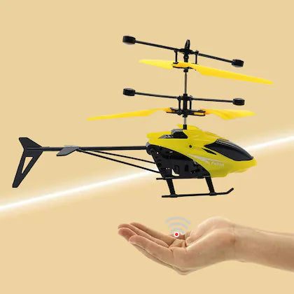 Flying Helicopter With Fall Sensor