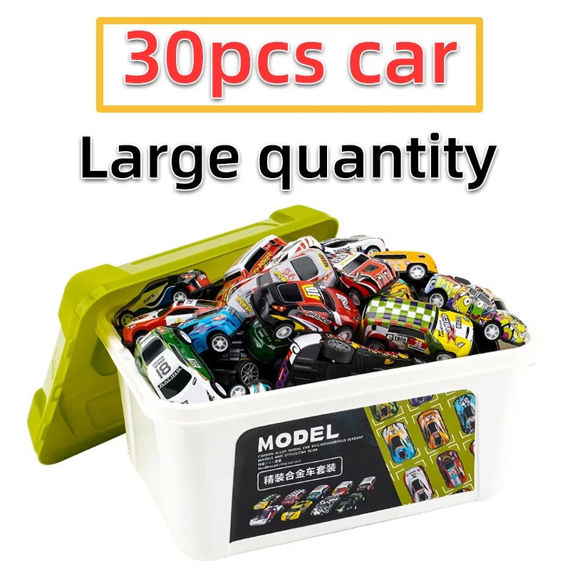 30Pcs Alloy Racing Cars Storage Box Iron