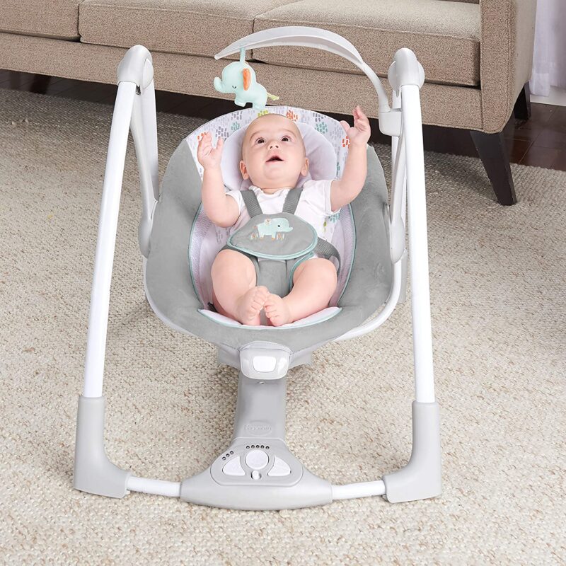 2-in-1 Portable Automatic Swing Infant Seat