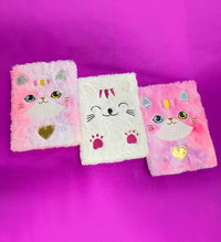 Thumbnail for Cat Theme Plush Cover NoteBook