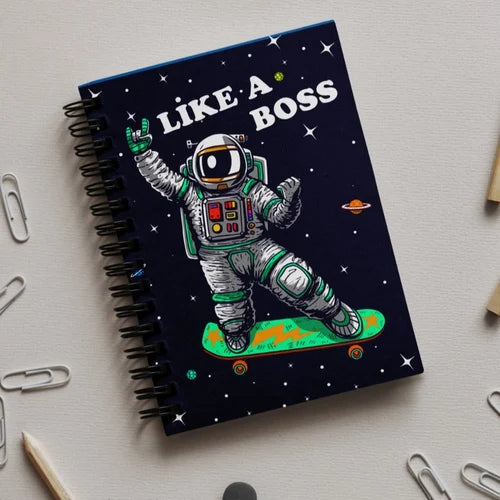 Space Man Theme RIng NoteBook