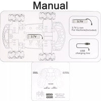 Thumbnail for 360°Rotate LED Remote Control Stunt Car