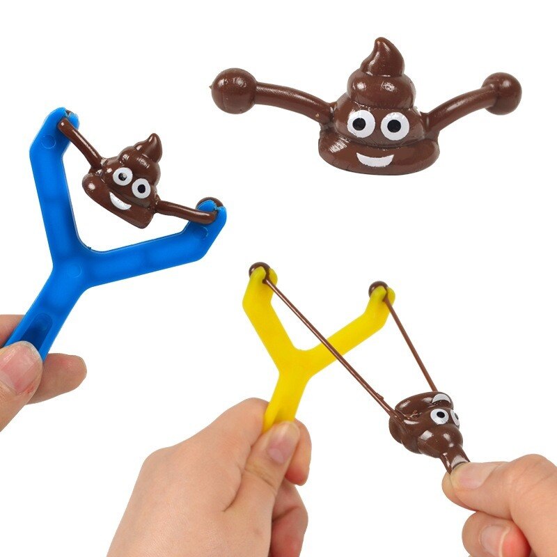 2 Pcs Poop Slingshot