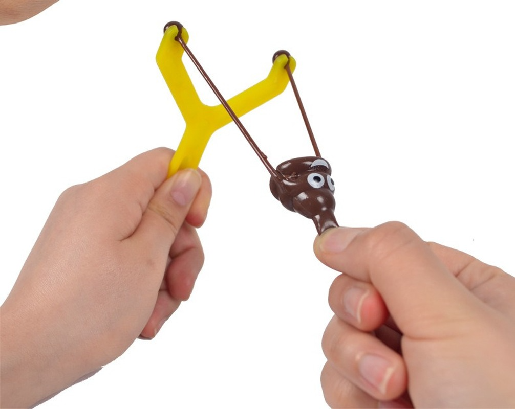 2 Pcs Poop Slingshot