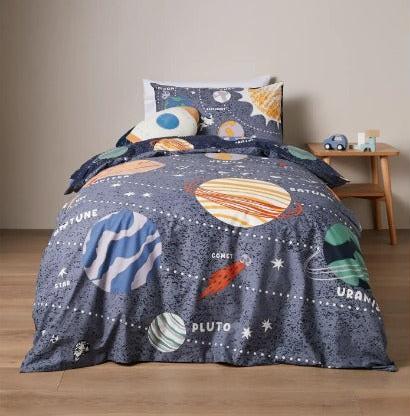 Space Kids Cotton Bed Sheets