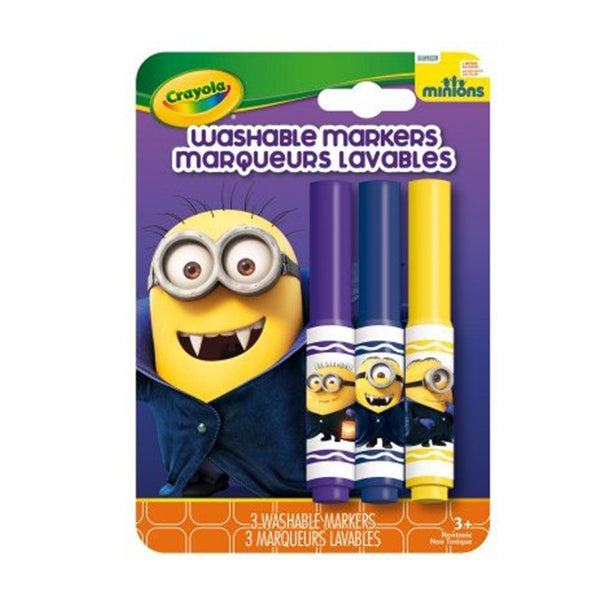 crayola minions 3 washable pip squeaks markers