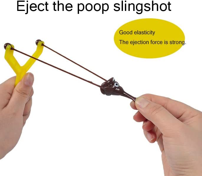 Smiley Poop Slingshot - 2 Pcs