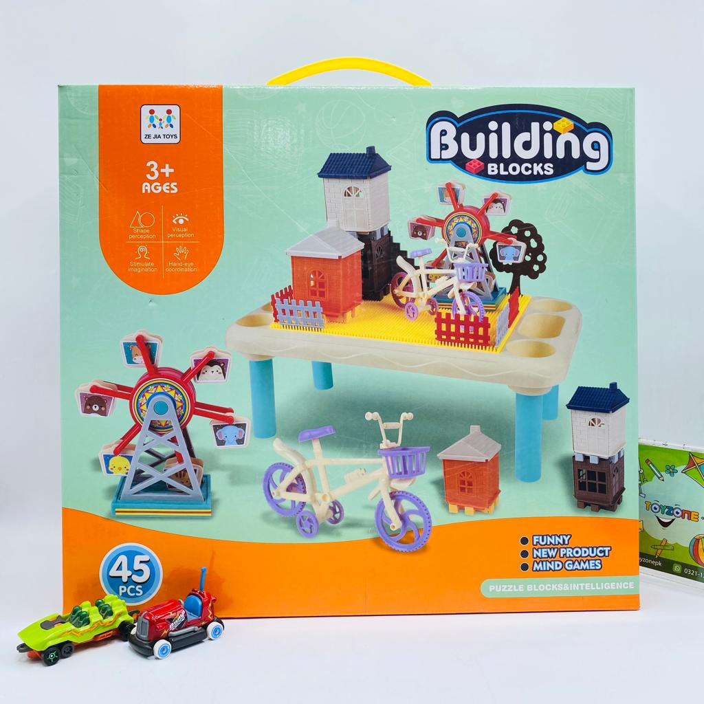 45 pieces building blocks table set