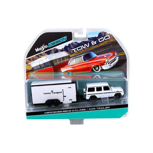 maisto die cast design tow and go car trailer