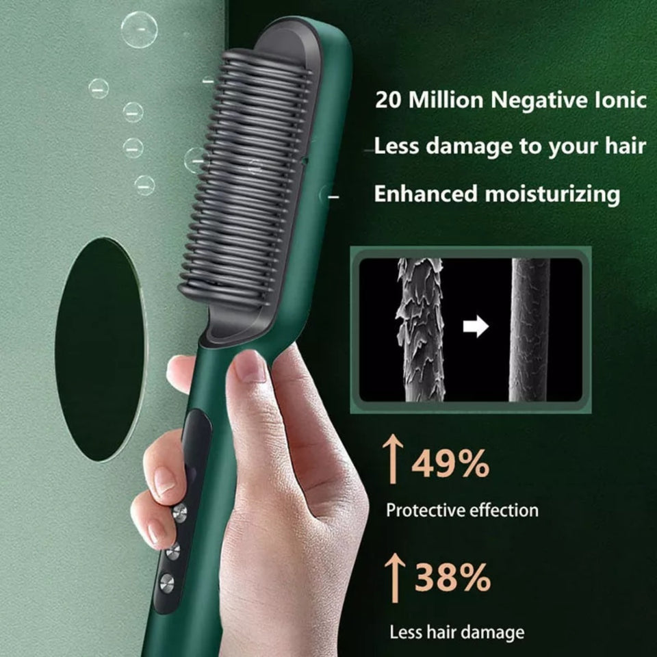 Ion store hair brush