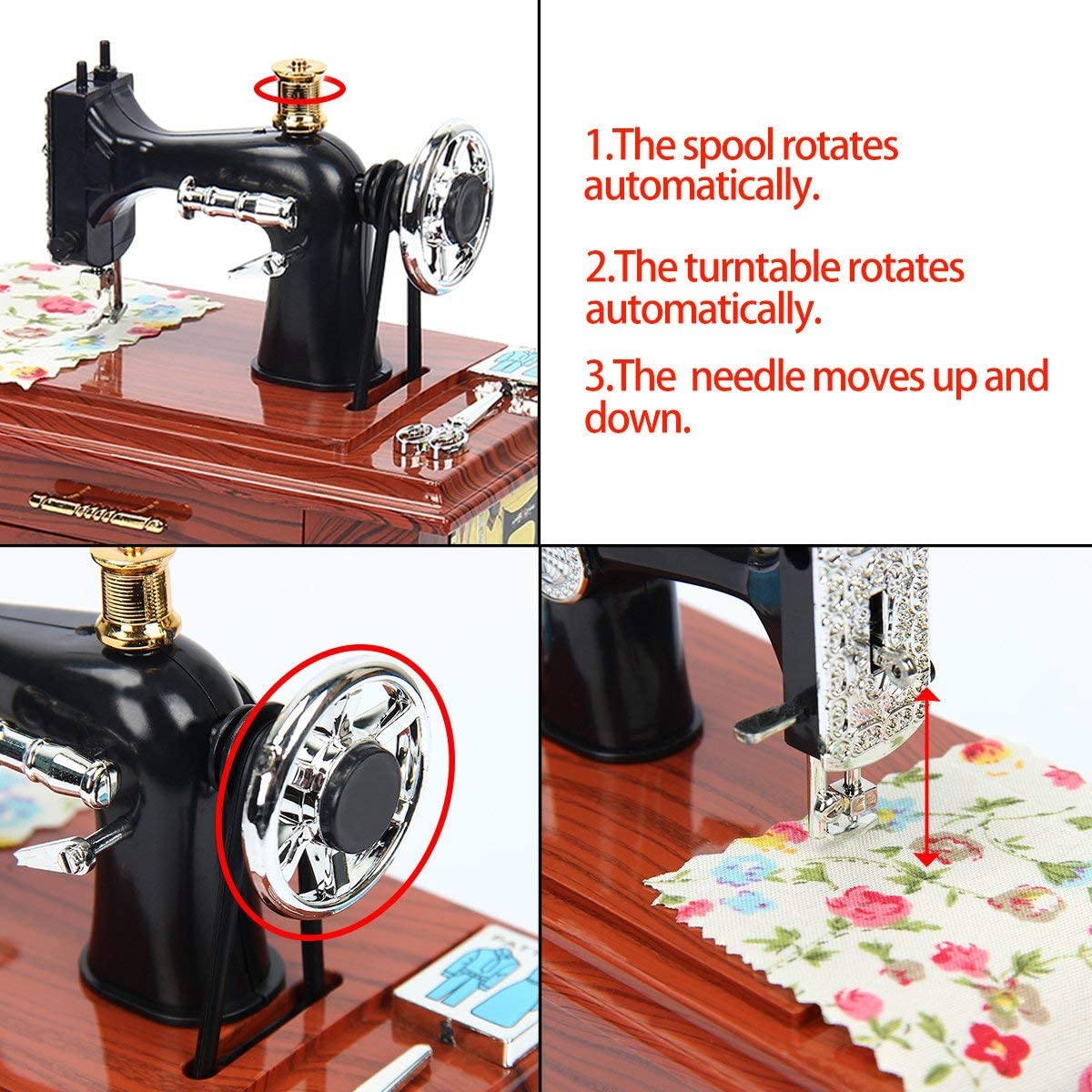 Vintage Style Sewing Machine Toy (Med)