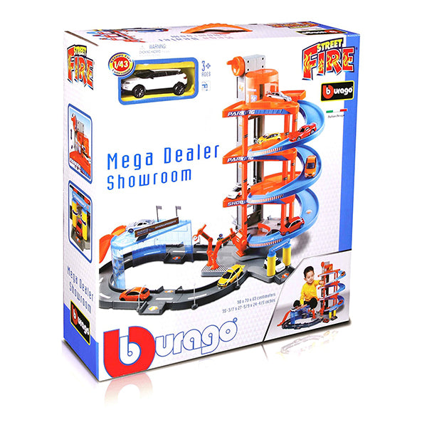 bburago mega dealer showroom model toy 1 43 scale