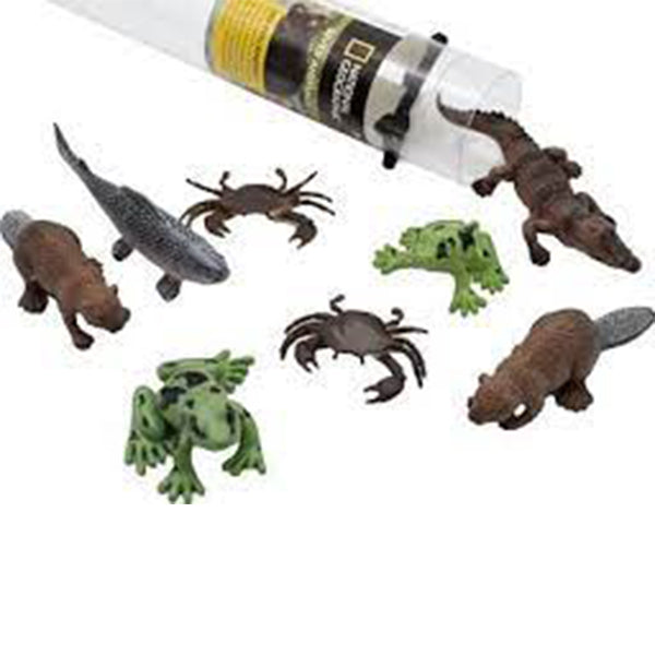 national geographic river animal 8pcs in tube