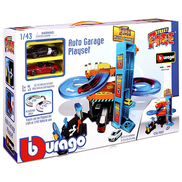 bburago 1 43 garage incl 2 car