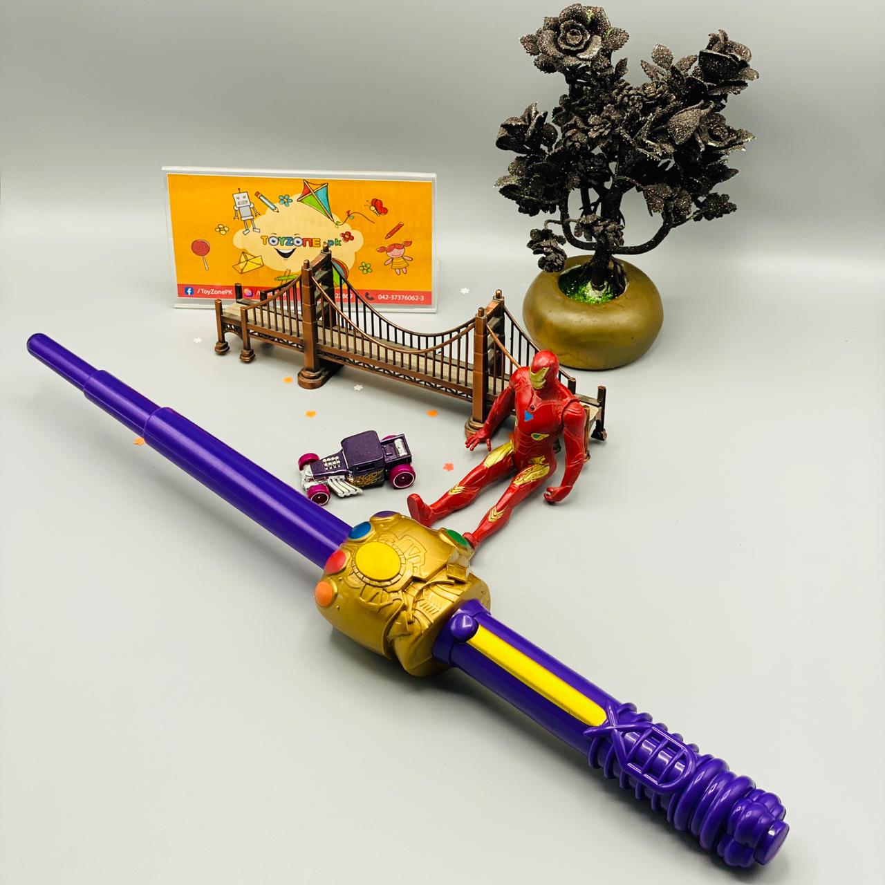 adjustable sword thanos with light and sound