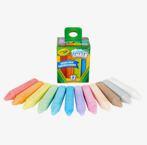 crayola washable sidewalk chalk pack of 12