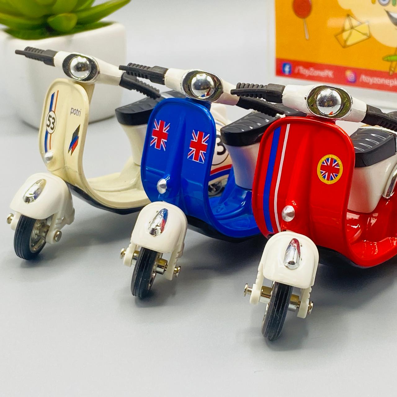 motorcycle pull back die cast vehicle