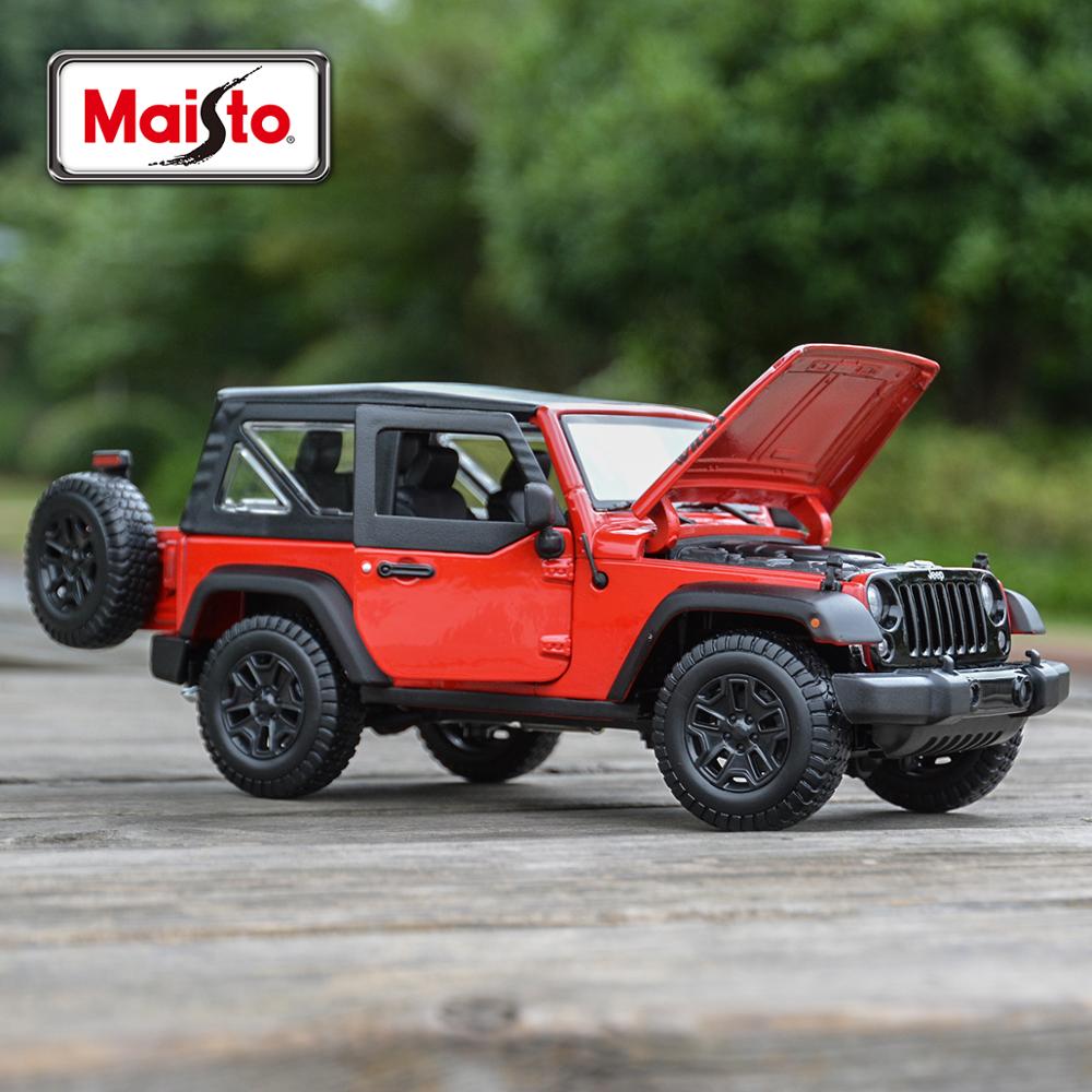 Maisto 1:18 2014 Jeep Wrangler Willys  Die cast Model Car