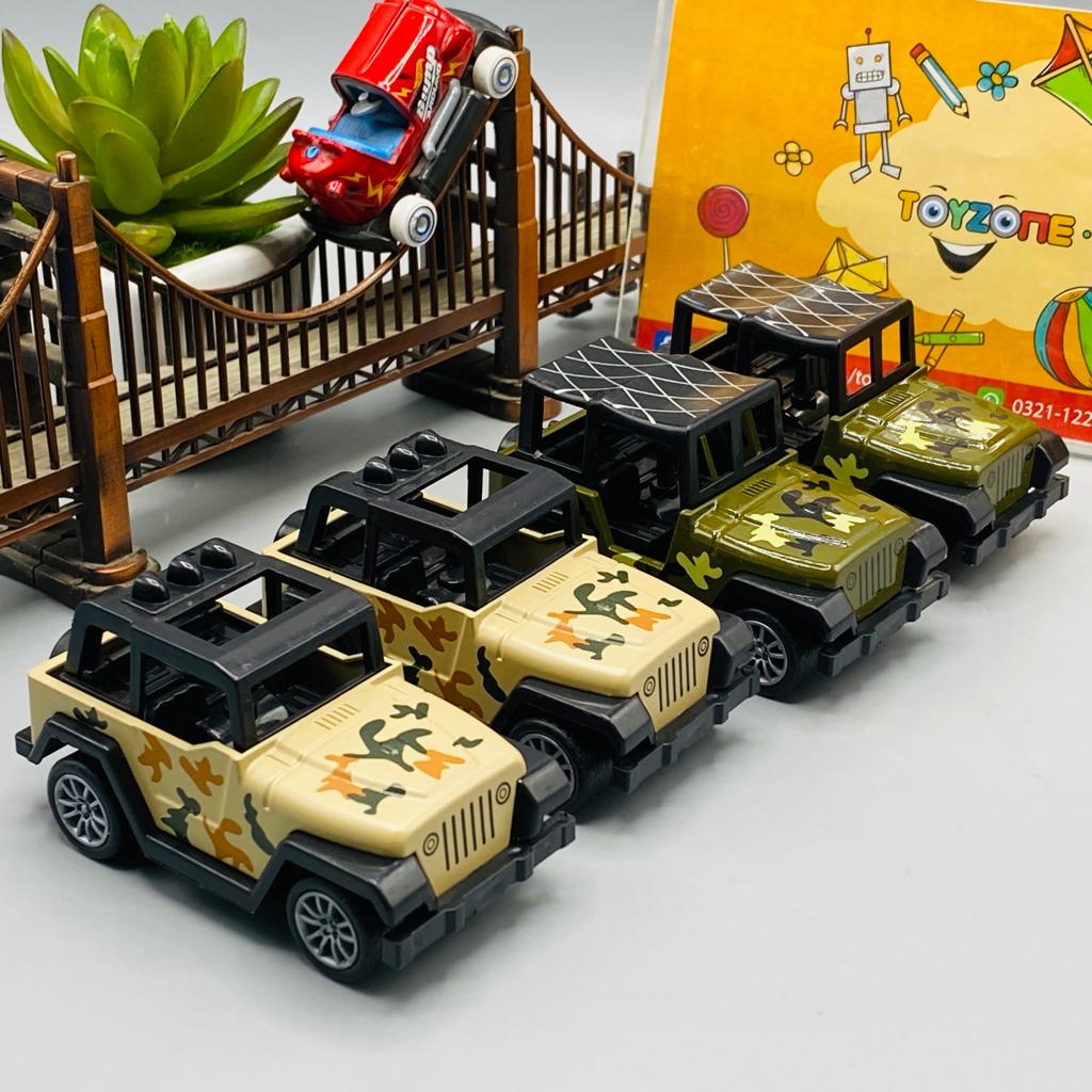 Racing Die-Cast Metal Jeep