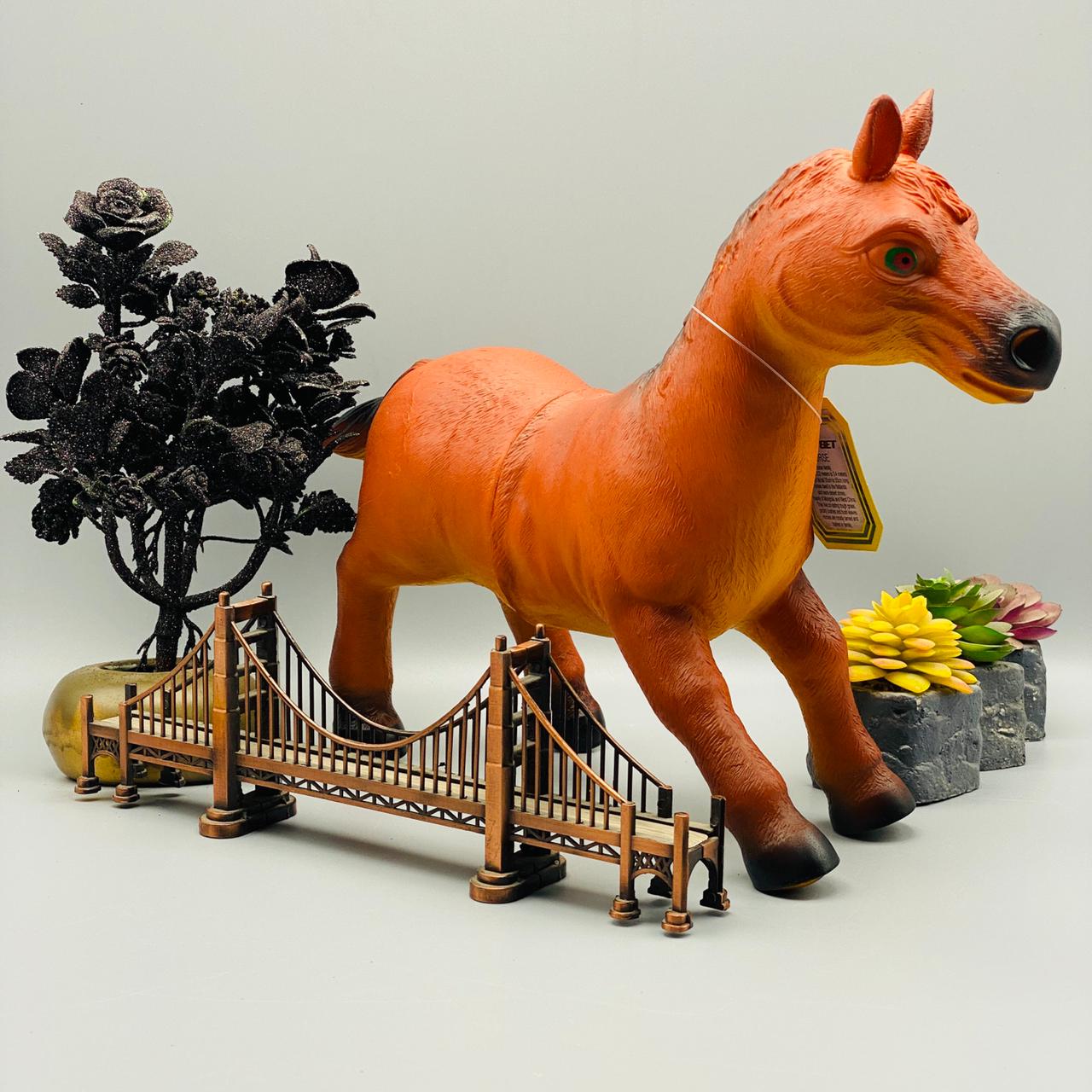 realistic soft rubber animal horse tzp1