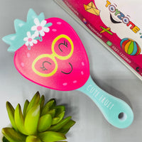 Thumbnail for strawberry theme plastic hair brush