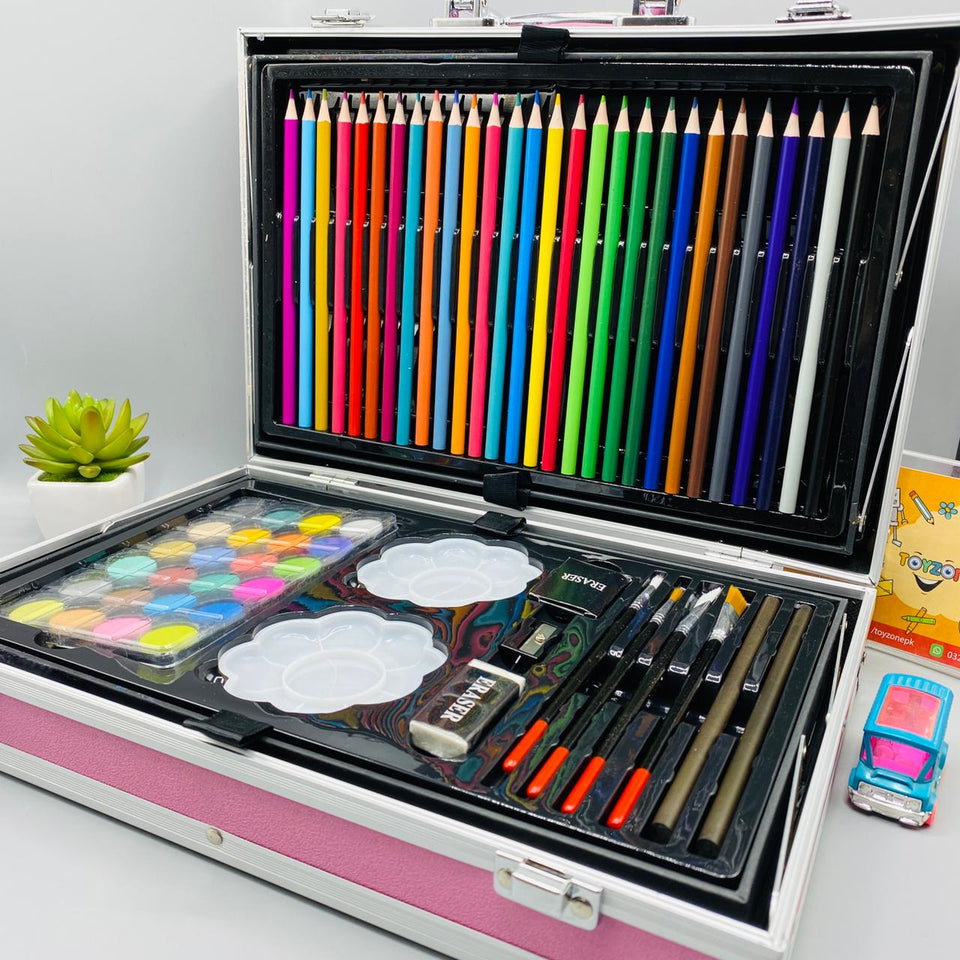 Unicorn Art Set with Aluminum Box for Kids - 145-Piece