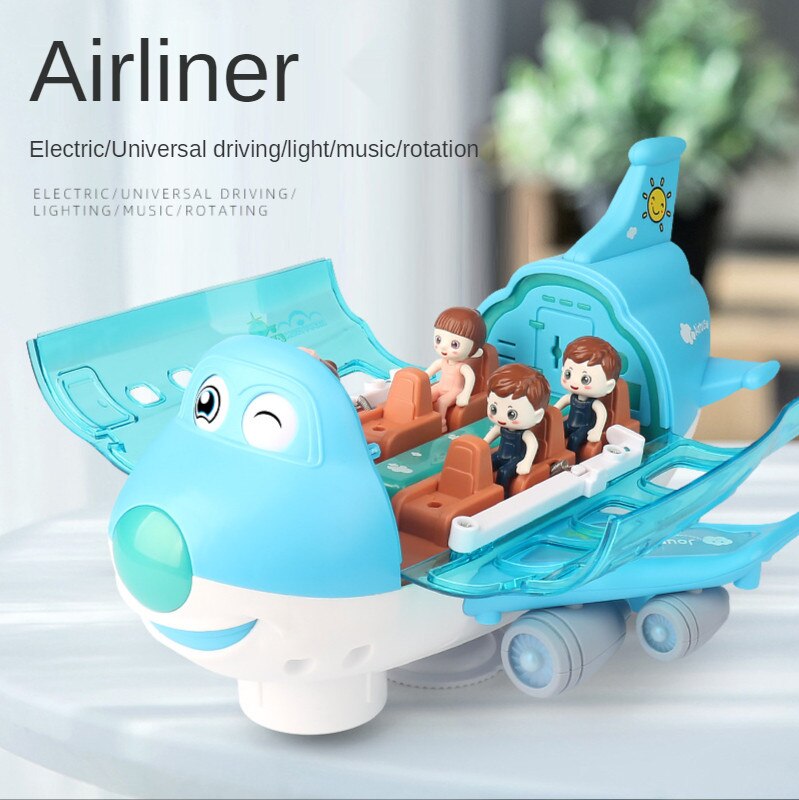 universal electric airliner with light and music