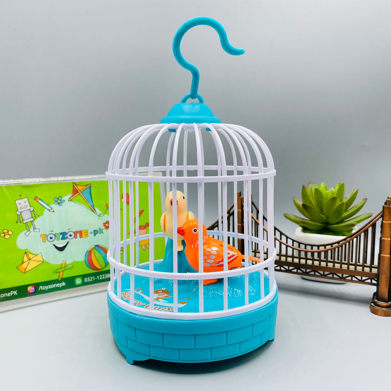 voice controller birds cage with light sound