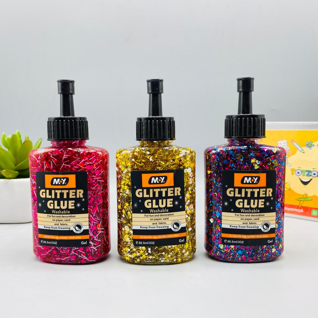 Colorful Glue Glitter Washable