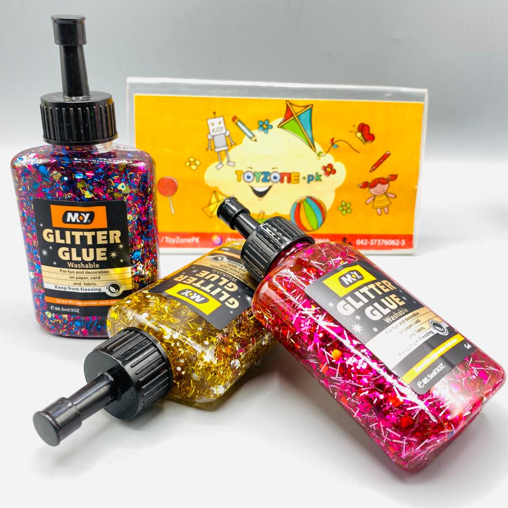 Colorful Glue Glitter Washable