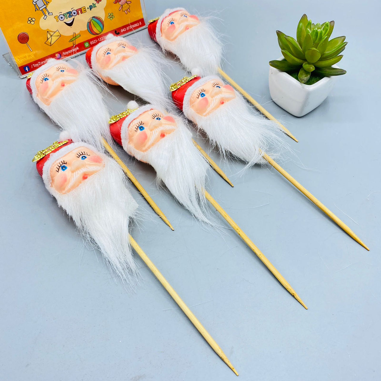 Christmas Decoration - Santa Claus Stick 6pcs