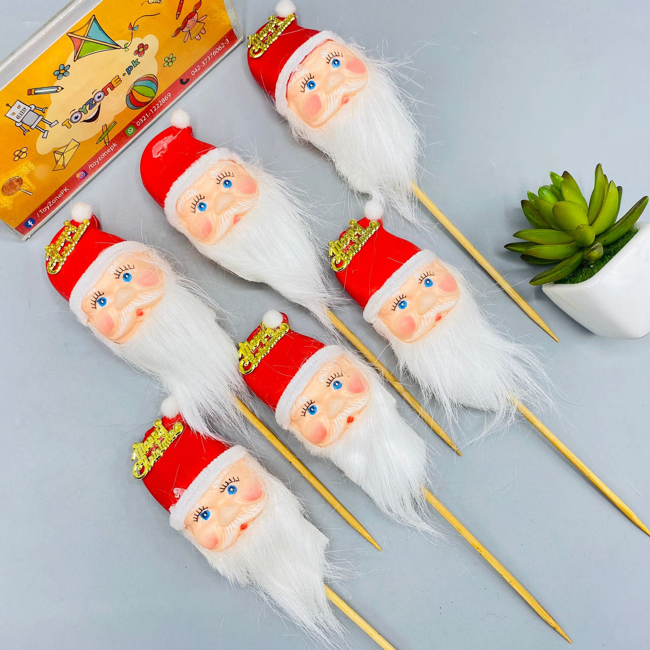 Christmas Decoration - Santa Claus Stick 6pcs