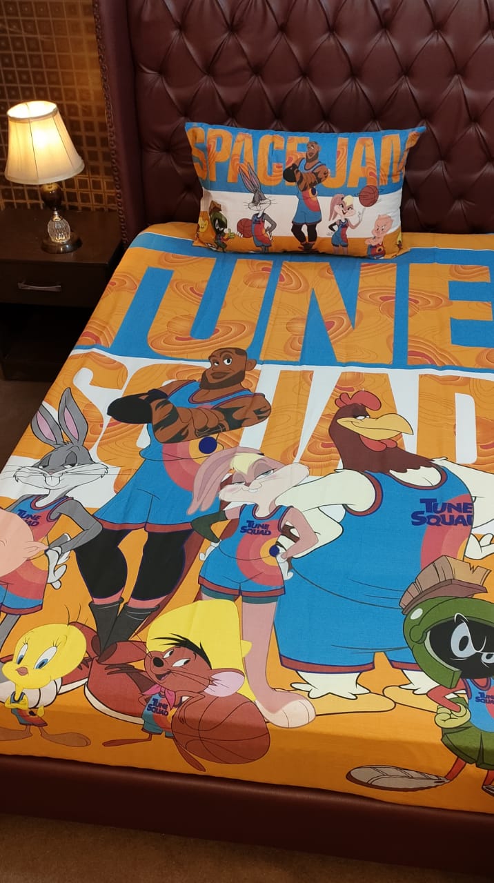 Space Jam Bedsheet For Kids