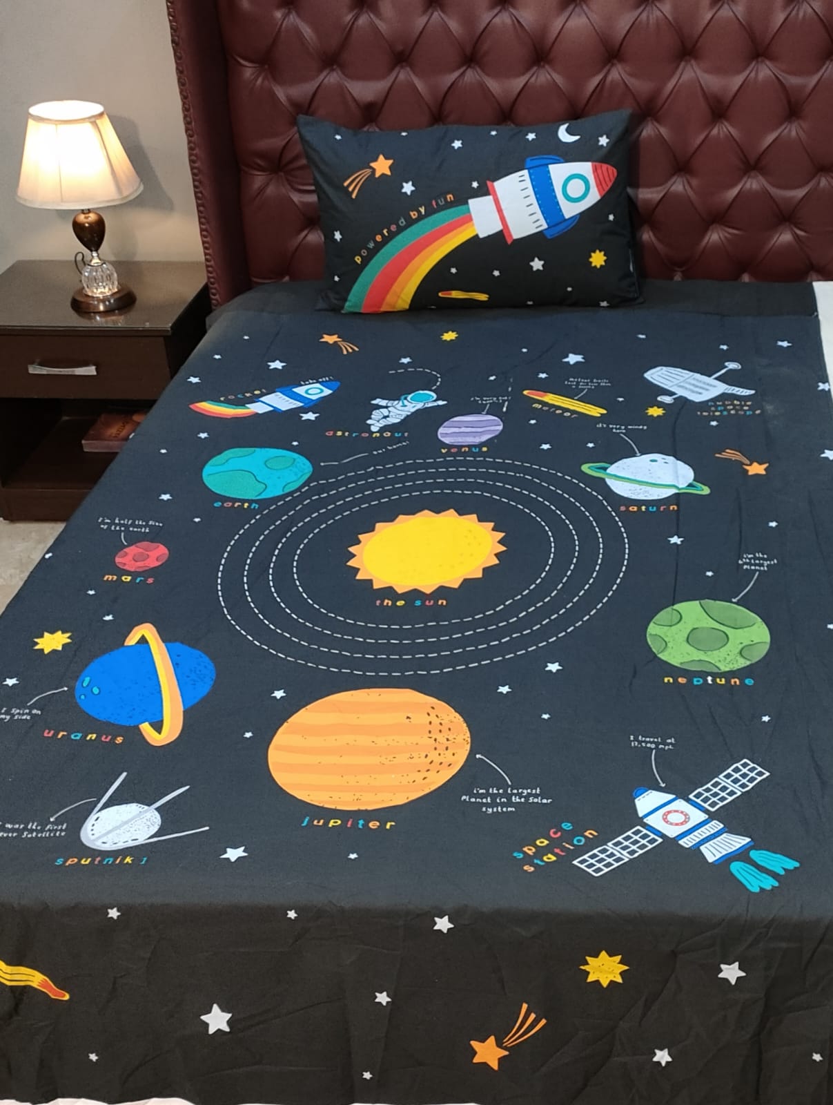 Galaxy kids Bedsheet