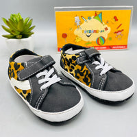 Thumbnail for Flat Baby Shoes in Black & Brown Color