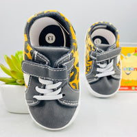 Thumbnail for Flat Baby Shoes in Black & Brown Color