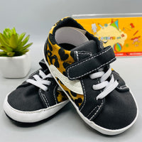 Thumbnail for Flat Baby Shoes in Black & Brown Color