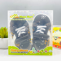 Thumbnail for Flat Baby Shoes in Black & Brown Color