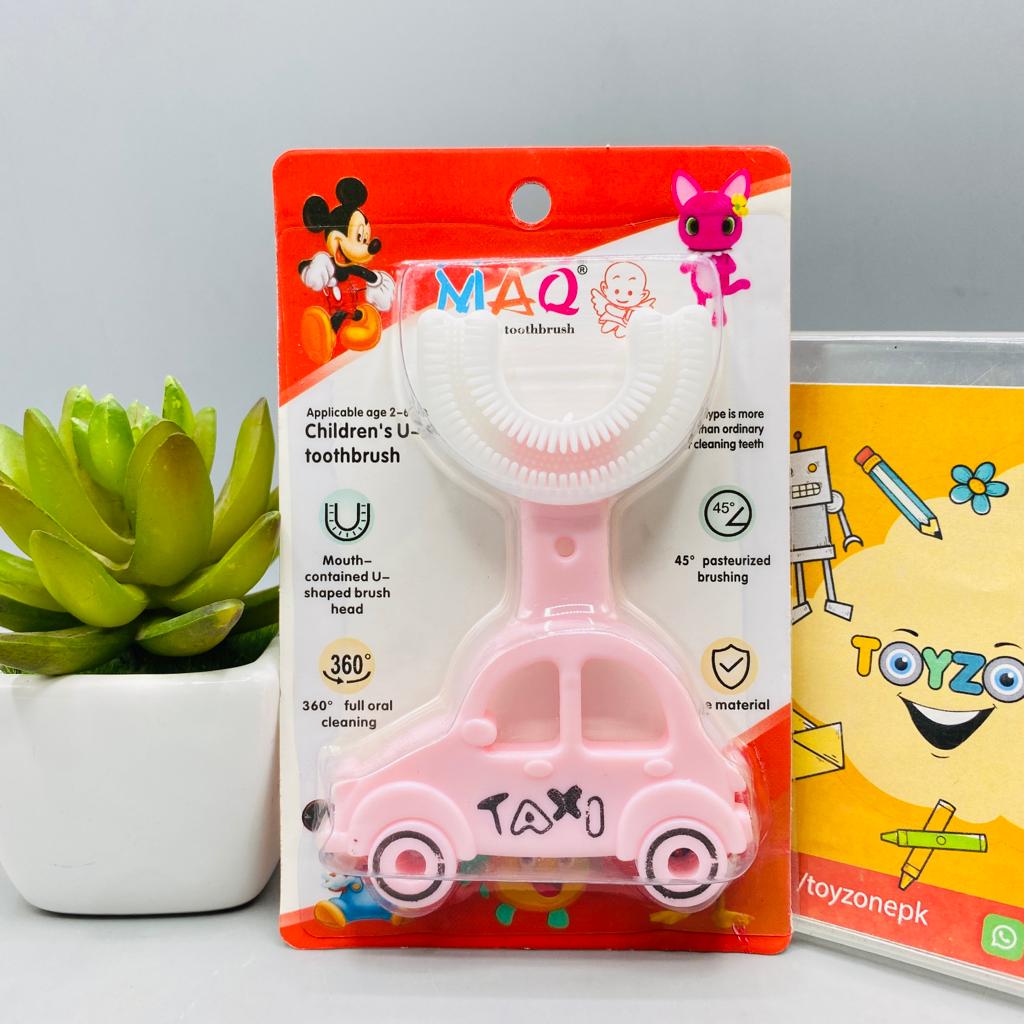 U Shaped Car Taxi  Silicone Toothbrush