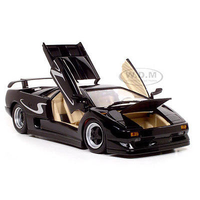 maisto lamborghini diablo sv black diecast car model