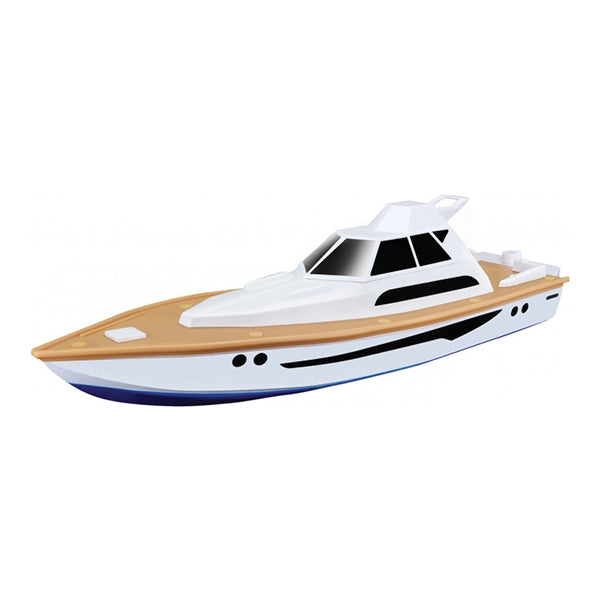 maisto r c speed boat super yacht white and brown