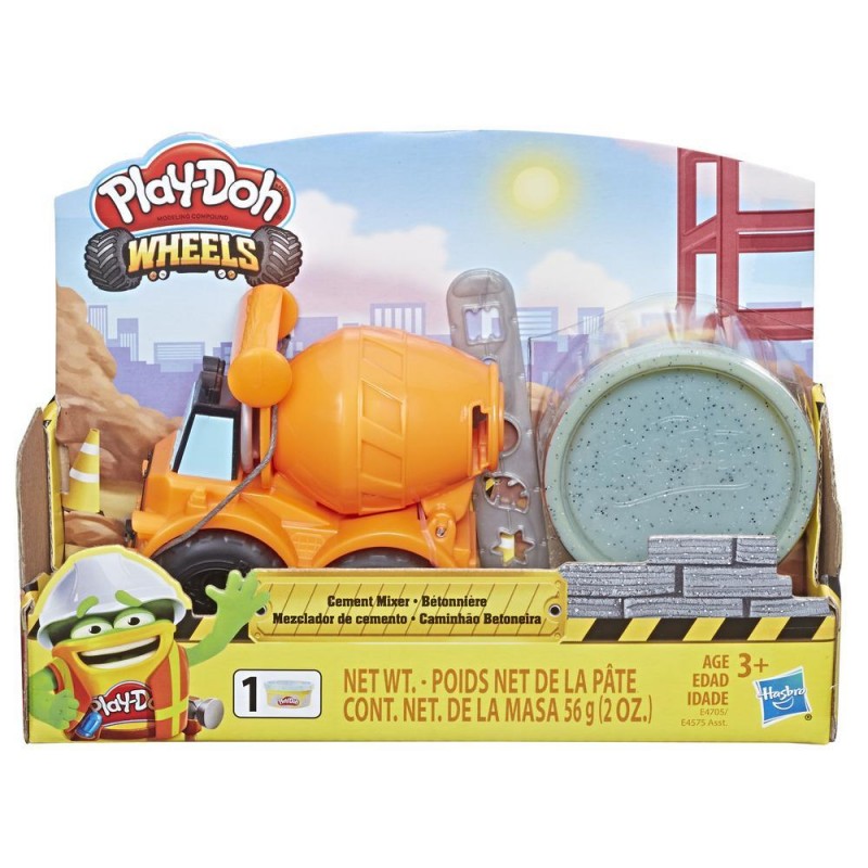 hasbro play doh wheels mini cement truck