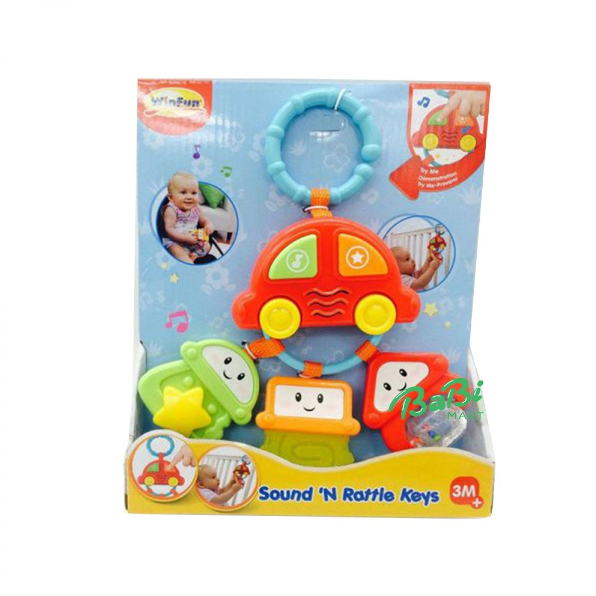 winfun musical keychain rattle