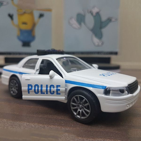 diecast police car with light sound